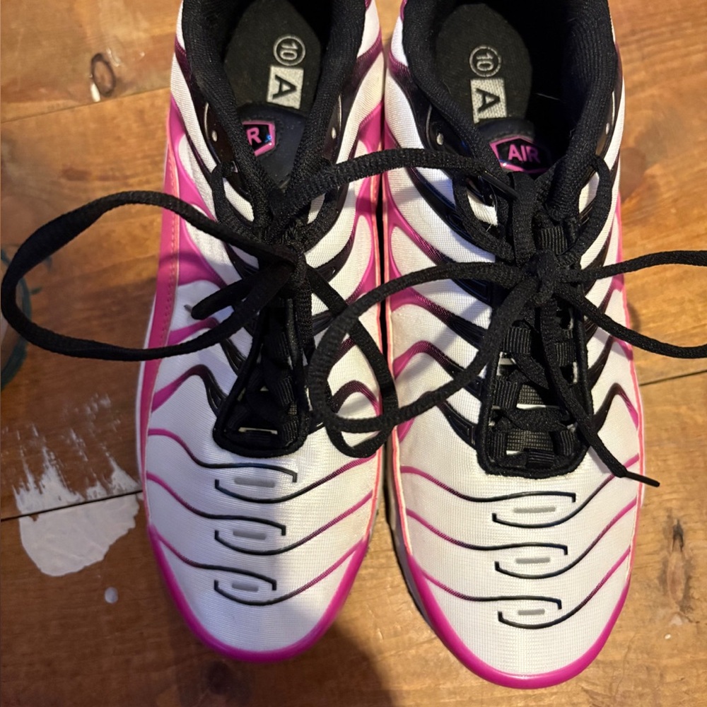 Women's Pink and Black Sneakers